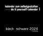 Preview: BLACK . SCHWARZ BLANKOKALENDER . DIY . BASTEL . SELBSTGESTALTEN