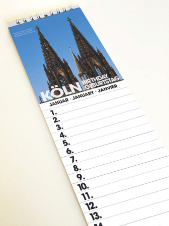 KÖLN - COLOGNE GEBURTSTAGSPLANER