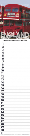 ENGLAND GEBURTSTAGSPLANER