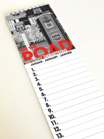 ON THE ROAD GEBURTSTAGSPLANER