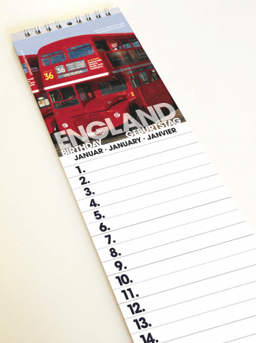ENGLAND GEBURTSTAGSPLANER